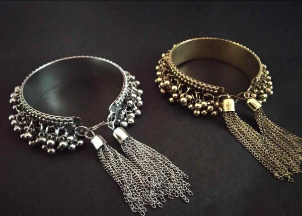 Oxidised Ghughroo Kada/Bangles