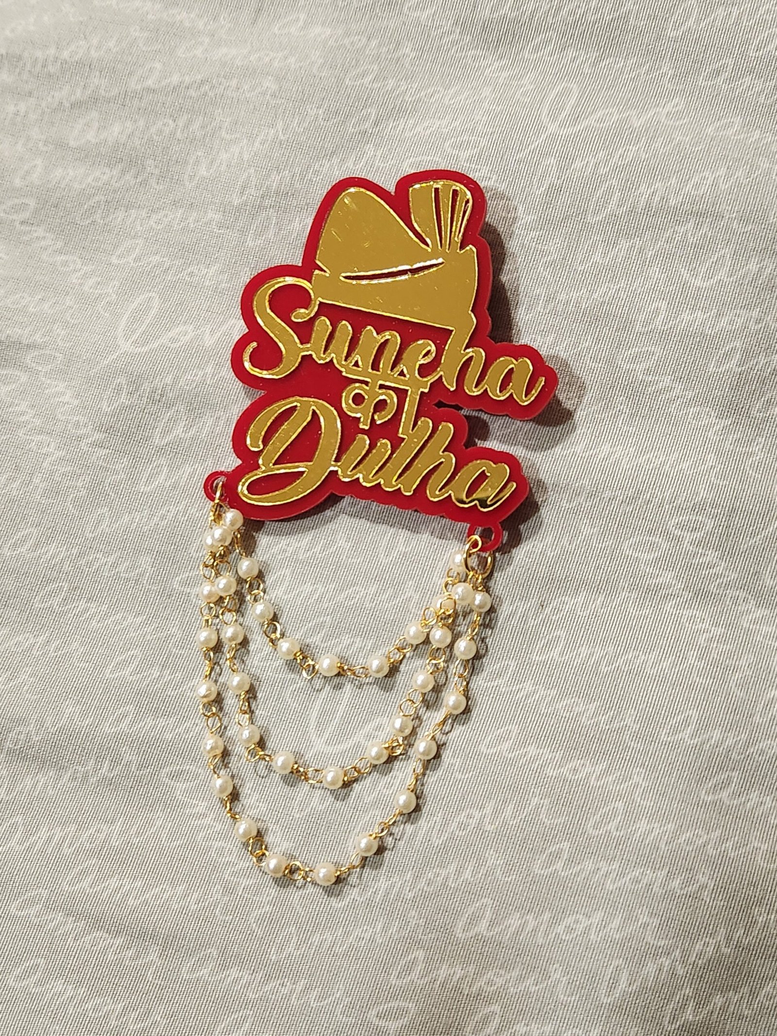 Customised Wedding Brooch - Image 8