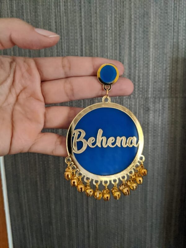 Acrylic behena earring