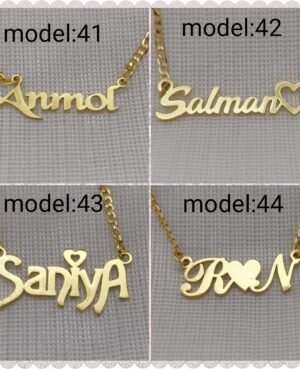 customized name pendant with chain