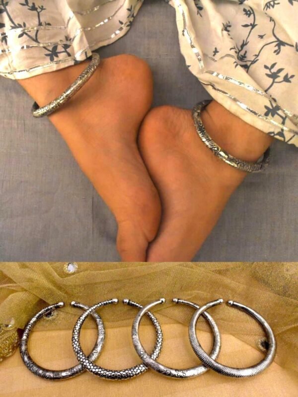 buy oxidised leg kada anklet