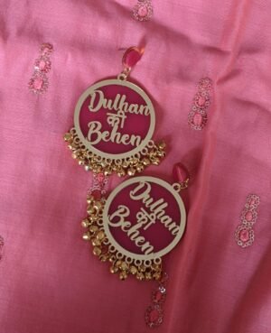 dulhan ki behen customized earring handmade