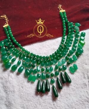 Fiona Green Necklace with Precious and Semi Precious Stone