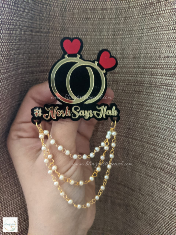 Customized Engagement Brooch