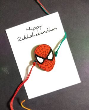 Customized Spider Printed Rakhi for Raksha Bandhan