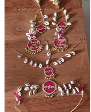 Buy Customized Dulhaniya Seashells Jewelry Set Online at Best Price