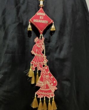 radha krishna customized lehenga hanging