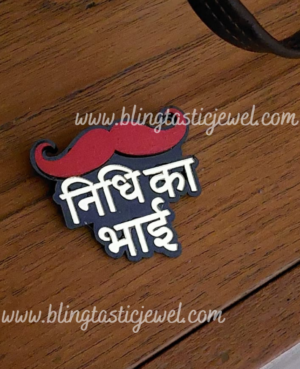 customized brooches for bride and groom team