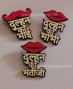 Brooches for dulhan ki bhai family