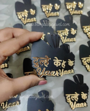 Dulhe ke yaar customized brooches for wedding