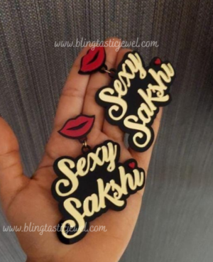 Customized name earrings