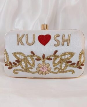 Customized Name Embroidery Clutches & Evening Bags