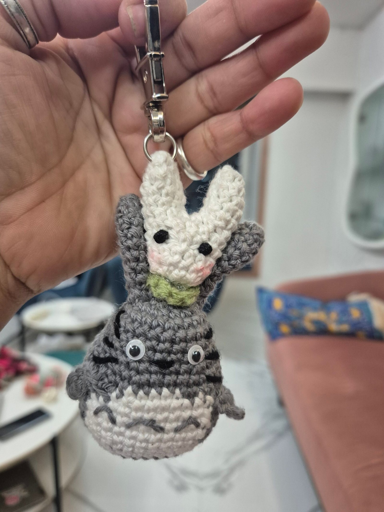 Handmade Crochet Character Keychain ~ Color can be customised